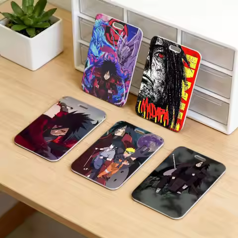 M-Madara Uchiha Premium ID Badge Holder with Neck Strap, Durable Card Cover Lanyard for Employee Wor