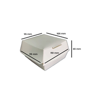 Bekas Kertas [50pcs] Burger Box / Paper Burger Box / Kraft Paper Burger Box