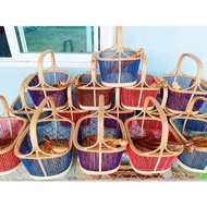 4-Sided Basket Frame Wrapped In A Medium Edge (M) Assorted Colors With Rattan Size 4.8 Mm 1 Bundle