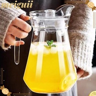 MEIGUII Juice Bottle, Plastic Transparent Water Bottle, Large Capacity Heat-resistant Juice Cold Wat
