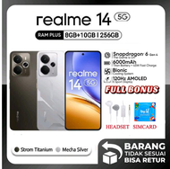 realme 14 5G 8GB+10GB|256GB NFC Gaming Lancar 120Hz AMOLED - PROMO