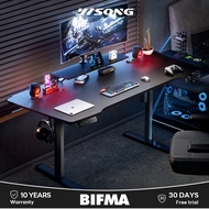 YISONG Electric Carbon Fiber Gaming Table Study Office Computer Table  Height Adjustable