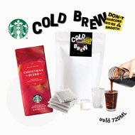 Starbucks Christmas Blend 2021 Ready To Brew Cold Coffee by Traveller Kit Co.