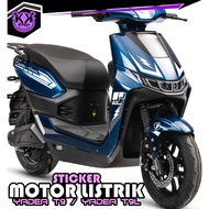(1)A/CUTTING STICKER/ELECTRIC MOTORCYCLE STRIPING/YADEA T9/T9L ELECTRIC BIKE STICKER/ELECTRIC MOTORC