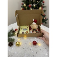 Christmas Box | Mini Xmas Hamper Set | Hadiah Krismas | Teddy Bear + Famous Amos Cookies