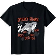 Spooky Shark Funny Halloween Shark Costume T-Shirt for Kids