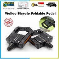 Wellgo F265 Bicycle Aluminium Foldable Foot Pedal 1 Pair for Dahon Java Fnhon Foldable Bike