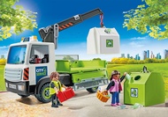 Playmobil 71431 City Cleaning Glass Recycling Truck with Container City Cleaning รถรีไซเคิลแก้ว