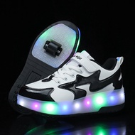 Skates Kids Heelys Girls Shoes Summer Hidden the Skating Shoes Retractable Boys Flying Shoes with Pu