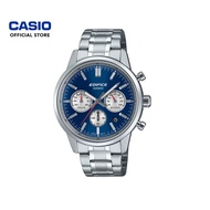 Casio Edifice EFR-575D-2A Silver Stainless Steel Band Men Watch