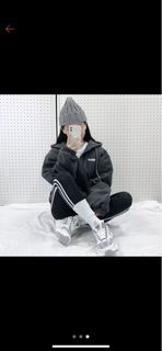 FCMM 毛絨厚外套 灰色L