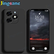 Jingsanc cho Itel S23/S23 4G/S23 Plus/S23 + Vỏ điện thoại thời trang cạnh thẳng vuông mềm Vỏ Silicon
