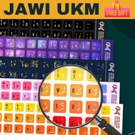 Laptop sticker keyboard sticker jawi ukm arabic premium quality
