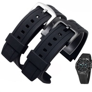 Black Silicone Rubber Sports Watch Strap Casio Edifice EF-552 Watchbands EF-552D-1A Men 39;s Bracele