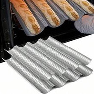 1pc Bread Baking Mold, Oven Toaster Baking Tray, Carbon Steel French Bread Baking Tray, French Bague