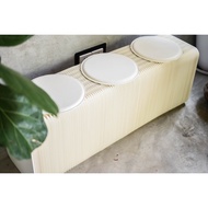 Space Saving Accordion Foldable Paper Bench - LOUNGE III