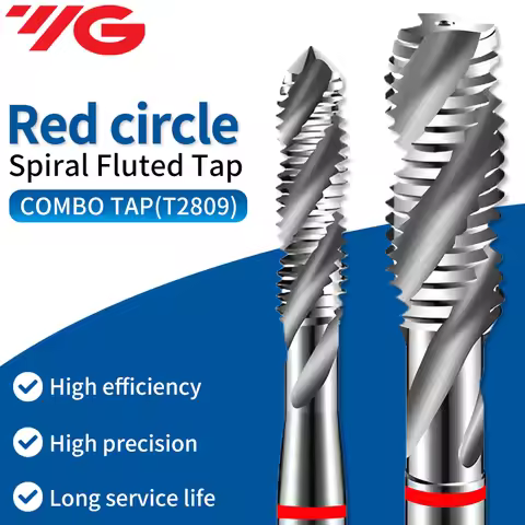 YG-1 T2809 Combo HSS-EX Spiral Tap M3 M4 M5 M6 M8 M10 M12 M16 M18 M20 M27 Processing for Cast Iron S