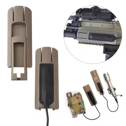 M600 M300 Flashlight PEQ 20mm Picatinny Rail Cover M4 Airsoft Rifle Pocket Panel Remote Switch Rail 