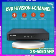 DVR 4 CHANNEL 5MP HI VISION SUPPORTS TWO WAYS