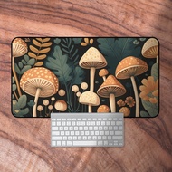 Cottagecore Mushroom Desk Mat, Desk Mat Aesthetic, Large Gaming Mouse Pad, Cute Keyboard Mat