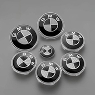 BMW 7 cái/bộ 45mm68mm74mm82mm giả sợi carbon xe bánh xe trung tâm Ốp Vành bánh xe trước/sau nắp ca-p