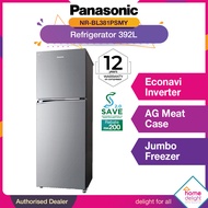 Panasonic 2 Door Fridge 392L [NR-BL381PSMY / NR-BL381PS]