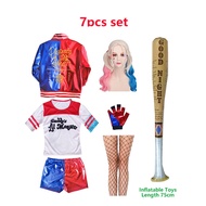 620New Harley Quinn Women Costume Cosplay Adult Suicide Squad Halloween Fancy Party Dress Clothes S