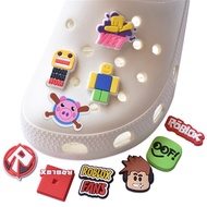 Cute Game Jbitz for Croc Roblox Toys Jibbits Charm Pig Shoe Charms Pins Roblox Robux Jibits Crocks M