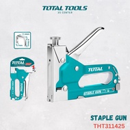 TOTAL Staple Gun, w/ Adjustable Driving Force, D-Type Staples: 11.3mm * 4mm - 14mm * 0.7mm - THT3114