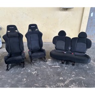 Original Recaro SR 11 Bucket Seat Mitsubishi Colt Turbo Z27A JDM Seat Set Used Japan 🎌🇯🇵