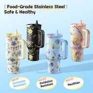 MODOFO 40oz Insulated Stainless Steel Tumbler with Straw.