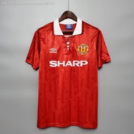 Football kit 93-95 MU Away Retro Soccer Jersey Football Jersey Vintage Shirt Classic Kit Long Sleeve