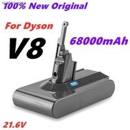 for Dyson V8 68000mAh 21.6V Battery tool power Battery V8 series V8 Fluffy Li ion SV10 Vacuum Cleaner Rechargeable BATTERY L70 bp039tv