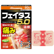 久光製藥 Feitas 5.0 溫感痠痛貼布 20片【第2類醫藥品】