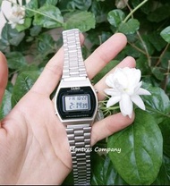 Montres Company 香港註冊公司(33年老店) 卡西歐 CASIO 不鏽鋼錶帶 黑銀色 細錶徑 B640 B640WD B640WD-1 B640WD-1A 六隻色有現貨
