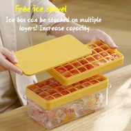 Ice Cube Tray Stackable Ice Cube High-capacity With ice Storage Box Household Refrigerator Ice Maker Machine Self-made Ice Storage Box