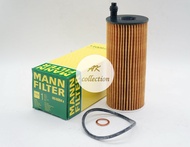 BMW ไส้กรองน้ำมันเครื่อง กรองน้ำมันเครื่อง MANN-FILTER HU6004X  เครื่อง  N47 N57 ดีเซล  Diesel รุ่น  F10 F20 F30 X1(E84) X3(F25)  X4 ( F26 ) X5 ( F15 ) X6 ( F16 )