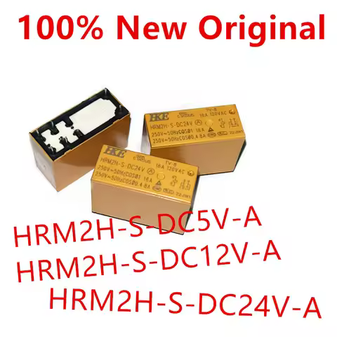 10piece HRM2H-S-DC5V-A 、HRM2H-S-DC12V-A 、HRM2H-S-DC24V-A DIP-6 New power relay HRM2H-S-DC5V 、HRM2H-S