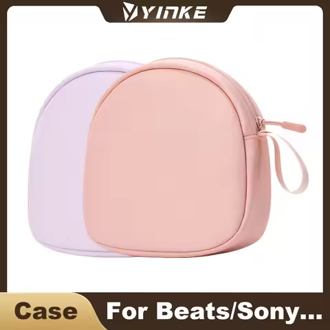 Headphone Case for Beats Studio 3 & Sony WH1000XM4, Ultra-Thin Waterproof Soft Bag with Storage Pock