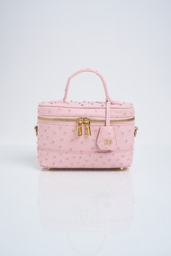 Xotique Capri  Ostrich  Bag  Pink