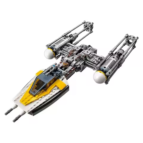 Interstellar Series Y-Wing Fighter Building Blocks Set, Compatible with Fighter Models, Brick Toys K