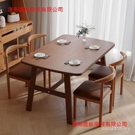Dining Table Chair Household Combination Rectangular Small Apartment Modern Simple Rental Room Fast 