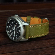 WEMODA D3P handmade leather Watch strap with 2 layers of herbal leather for mechanical smart watches