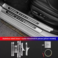 2024 camry XV80 HEV/TOYOTA เกณฑ์แถบป้องกันตกแต่งยินดีต้อนรับเหยียบ Trunk Guard สแตนเลสดัดแปลงชิ้นส่ว