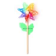MIS Windmill Toys Children Kids Garden Decoration 7 Leaves Colorful Outdoors Spinner