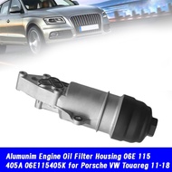 Engine Oil Filter Housing in Aluminum Alloy 06E 115 405A 06E115405K for 11-18 A4 A5 A6 A7 A8 Q5