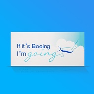 Boeing Boeing Store Cartoon Airplane Pattern Is Boeing I Fly Fashionable Self-adhesive Car Sticker