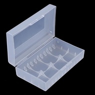 【CW】▨❡  1 pc 20700 21700 PLASTIC STORAGE PROTECTIVE CASE HOLDER BOX BATTERY CLEAR 2-bay