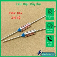 5pcs thermal fuse RY TF240 C RY240 250V 10A 240 degrees