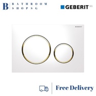 Geberit Sigma20 Actuator Plate 115.882.KK.1 | White Gold Toilet flush plate